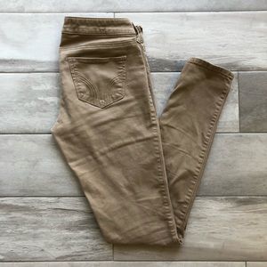 HOLLISTER • low rise khaki skinny jeans